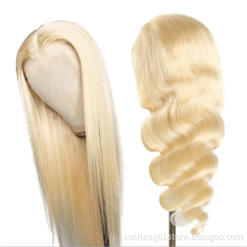 100% Virgin Blonde 613 lace front wig human hair, Hd Transparent Wholesale brazilian hair wigs Vendors